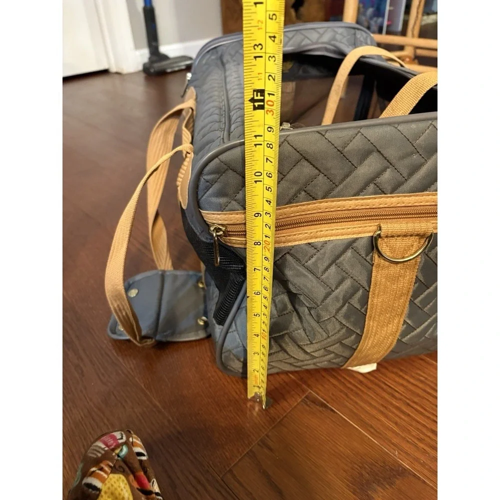 Sherpa Pet Carrier Travel Tote Portable Soft Side Charcoal Cat Dog Carry Bag